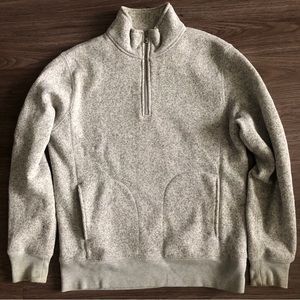 J. Crew Gray Quarter-zip Fleece